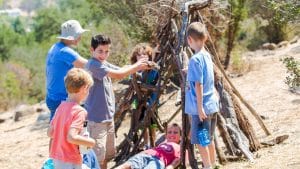 Building an outdoor fort
