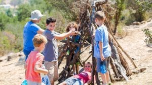 Building an outdoor fort